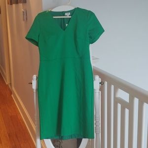 Beautiful Green V-Neck J. Crew Factory Dress. NWT